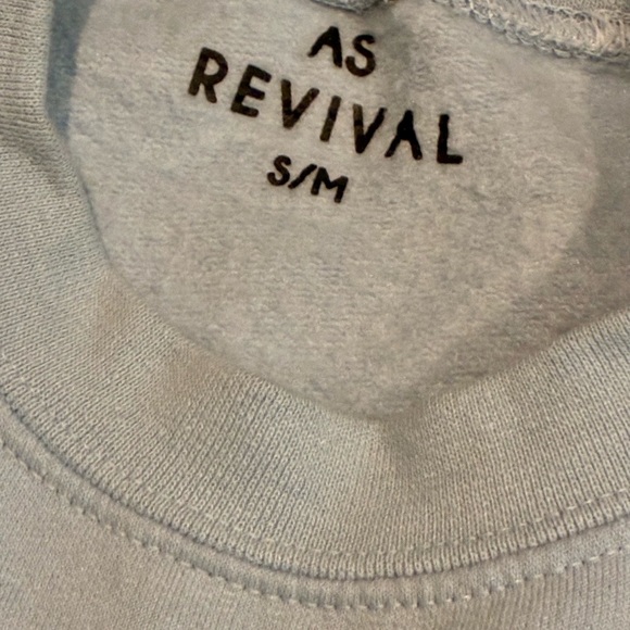 Women’s Altar’d State Revival Stress Less Blue Sweatshirt Small S - Picture 3 of 3